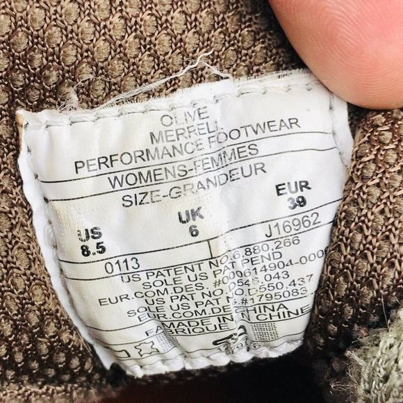 Merrell Siren Sport 2 Womens Size 8.5 Shoes Olive Brown Leather Hiking shoes - Picture 11 of 13